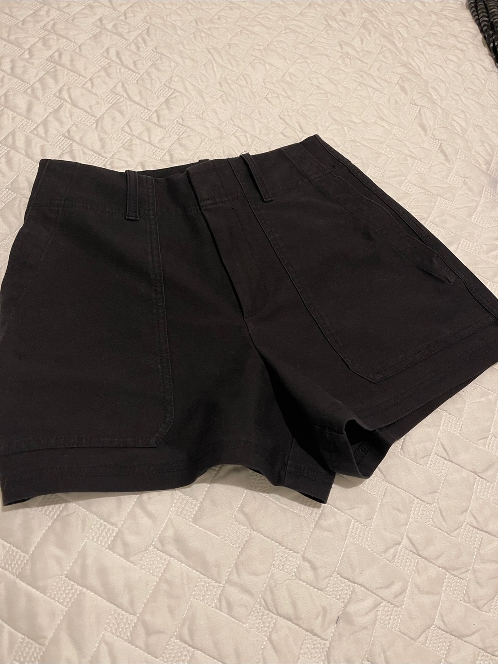 Athleta Black High-Rise Bermuda Shorts